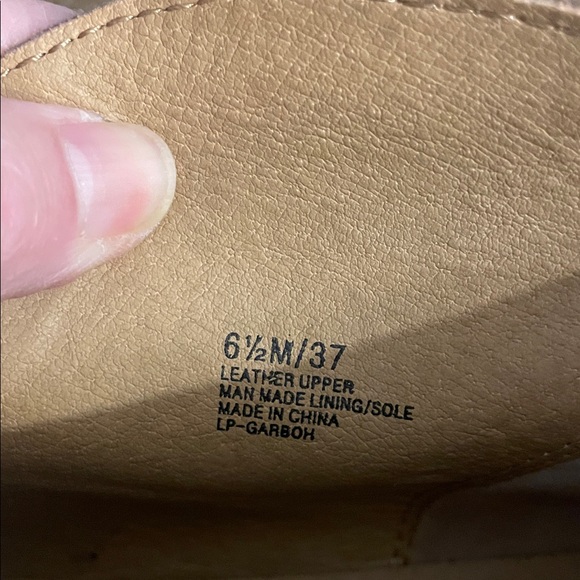 Lucky Brand Chukka Boot Womens 6.5 Leather Tan Lace Up Mid Suede Bootie Ankle - Picture 9 of 10